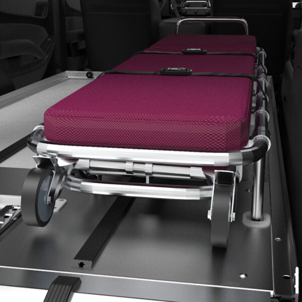 Cot secured on SS150 single deck