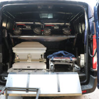 DD2000-XLC loaded with 3 cots and 1 casket