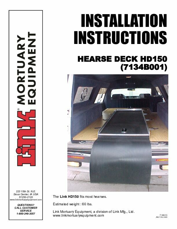 Hearse Deck document image - page 1
